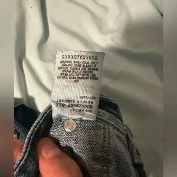 Levi's 545 Med. Wash Denim Jeans Size 10M Low Rise Bootcut Flare Y2K stretchy - Picture 8 of 8